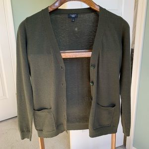 Talbots Olive Green Cardigan